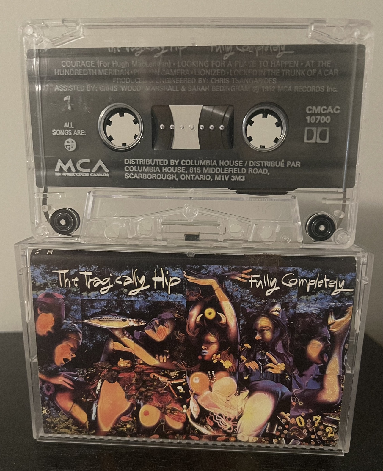 The Tragically Hip-Fully Completely cassette tape thumbnail