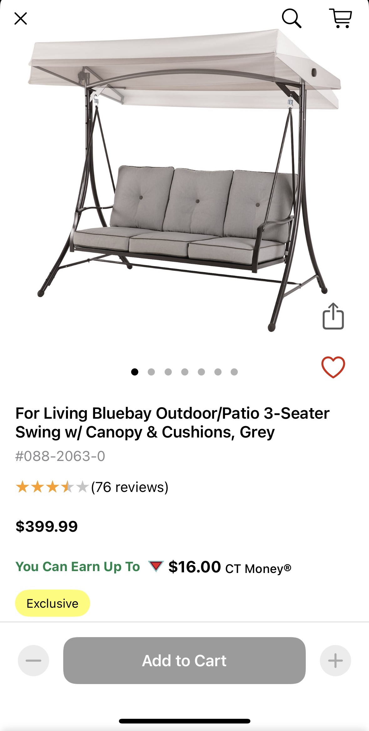 Outdoor Patio Swing - photo 3