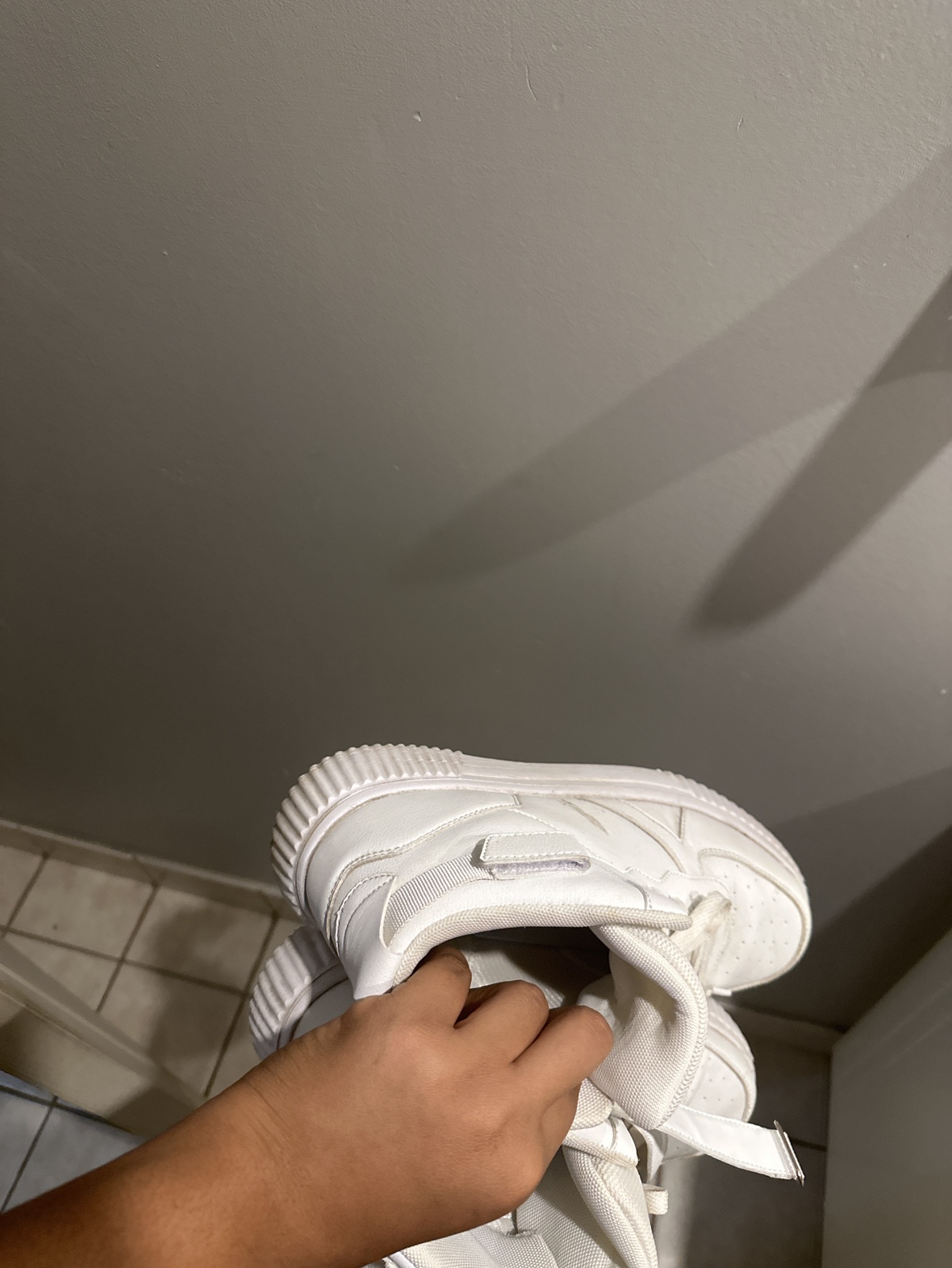White high top sneakers