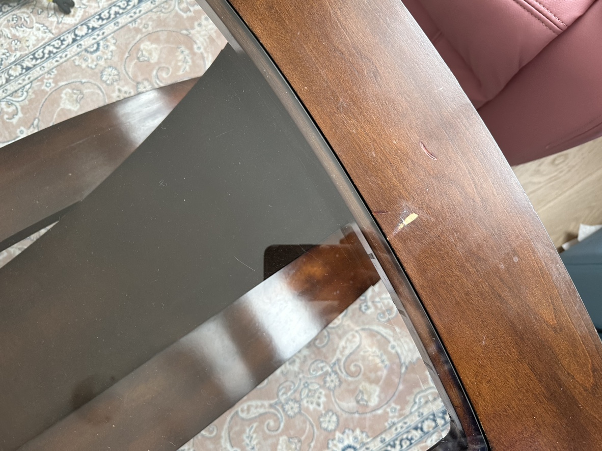 Glass Top Coffee Table with 2 Side Tables - photo 3