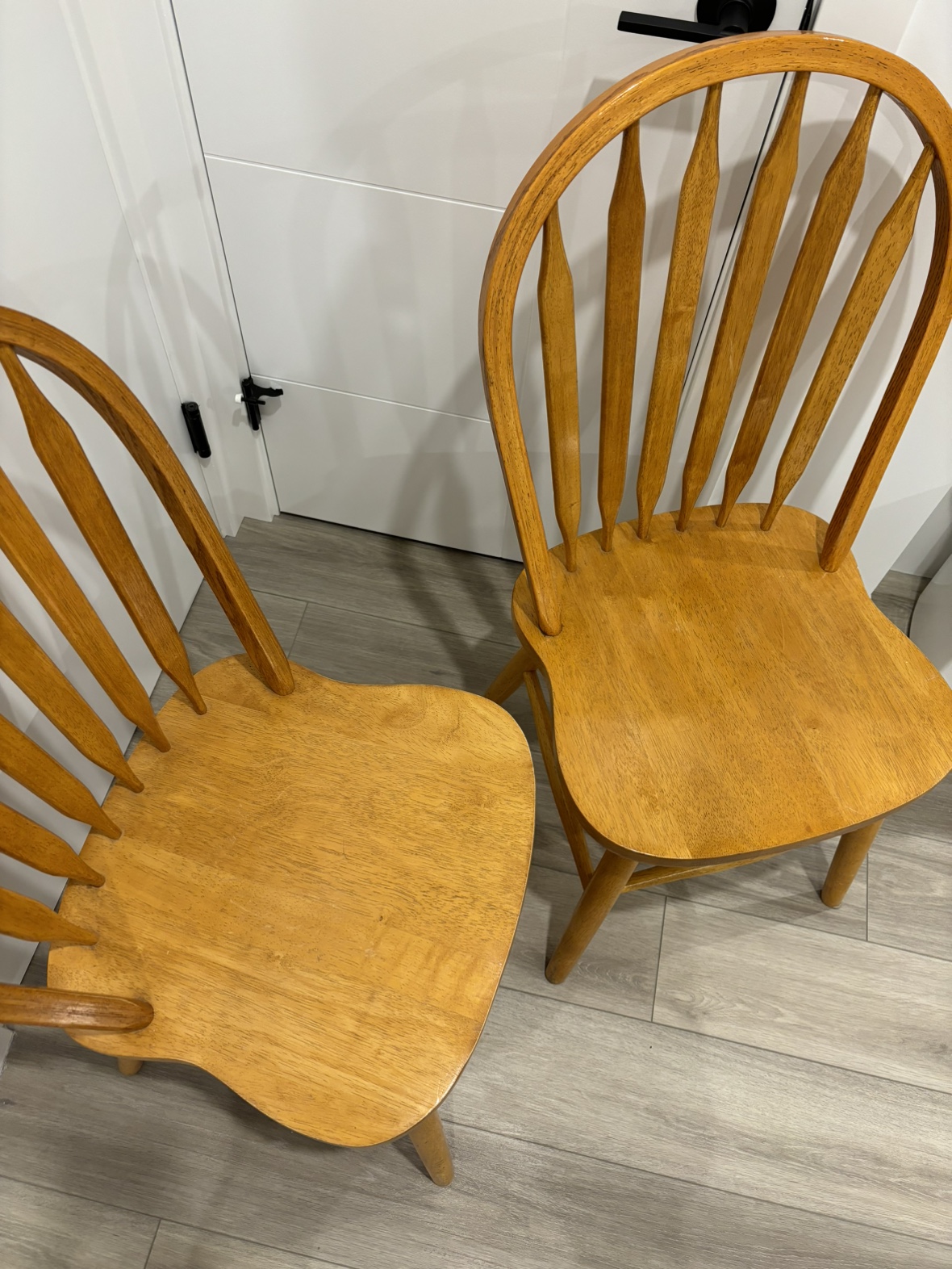 Set of 2 Wooden Chairs - photo 2