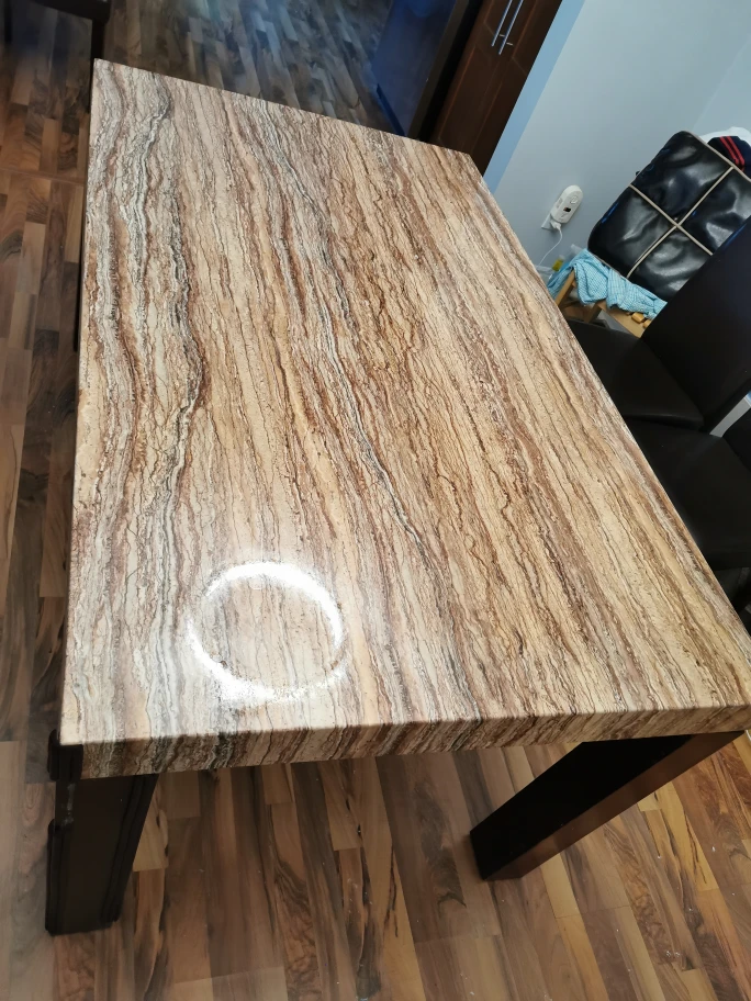 Faux Marble Top Dinner Table - photo 5