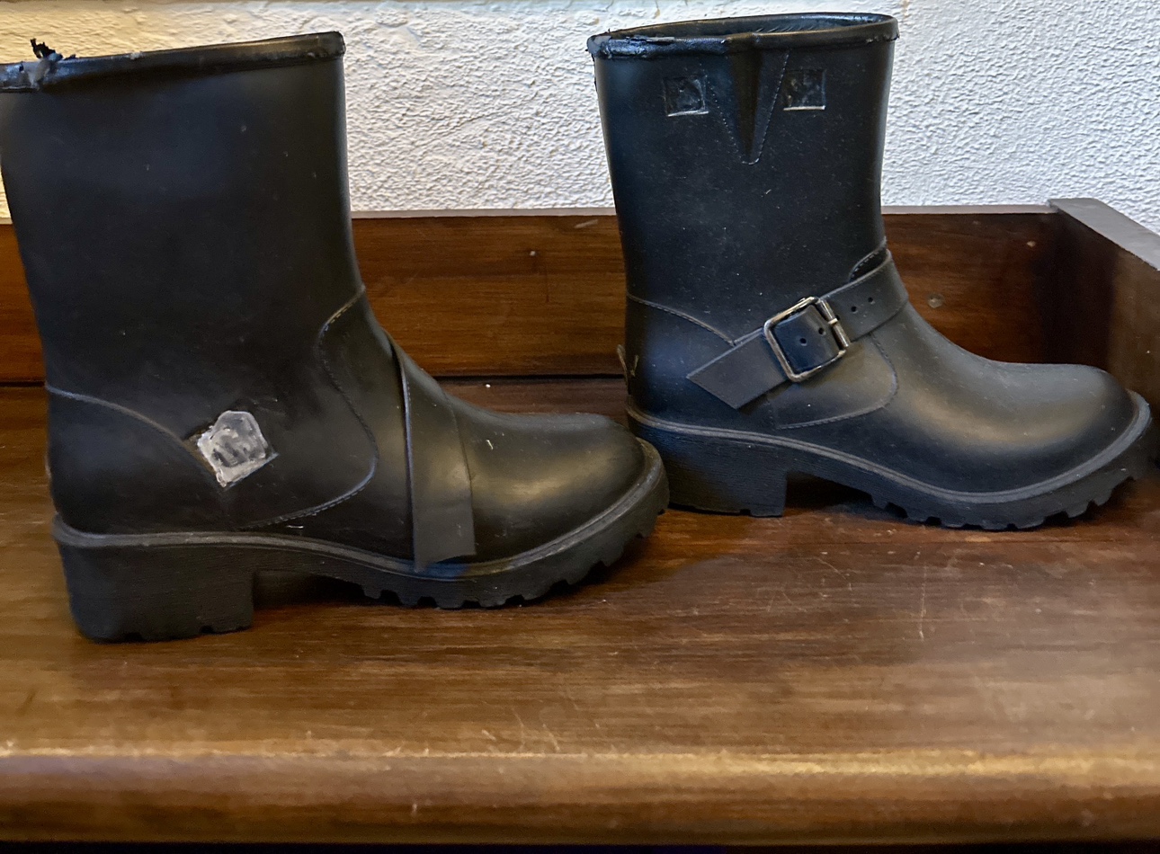Black Buckle Rain Boots #freecycle - photo 2