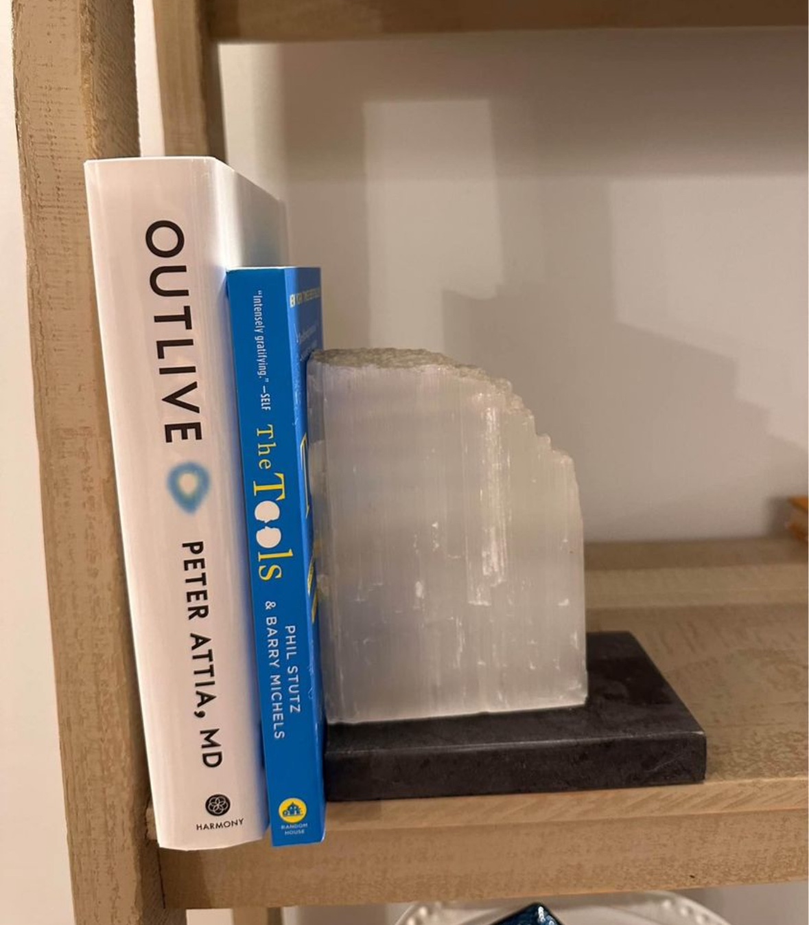 Selenite Bookends