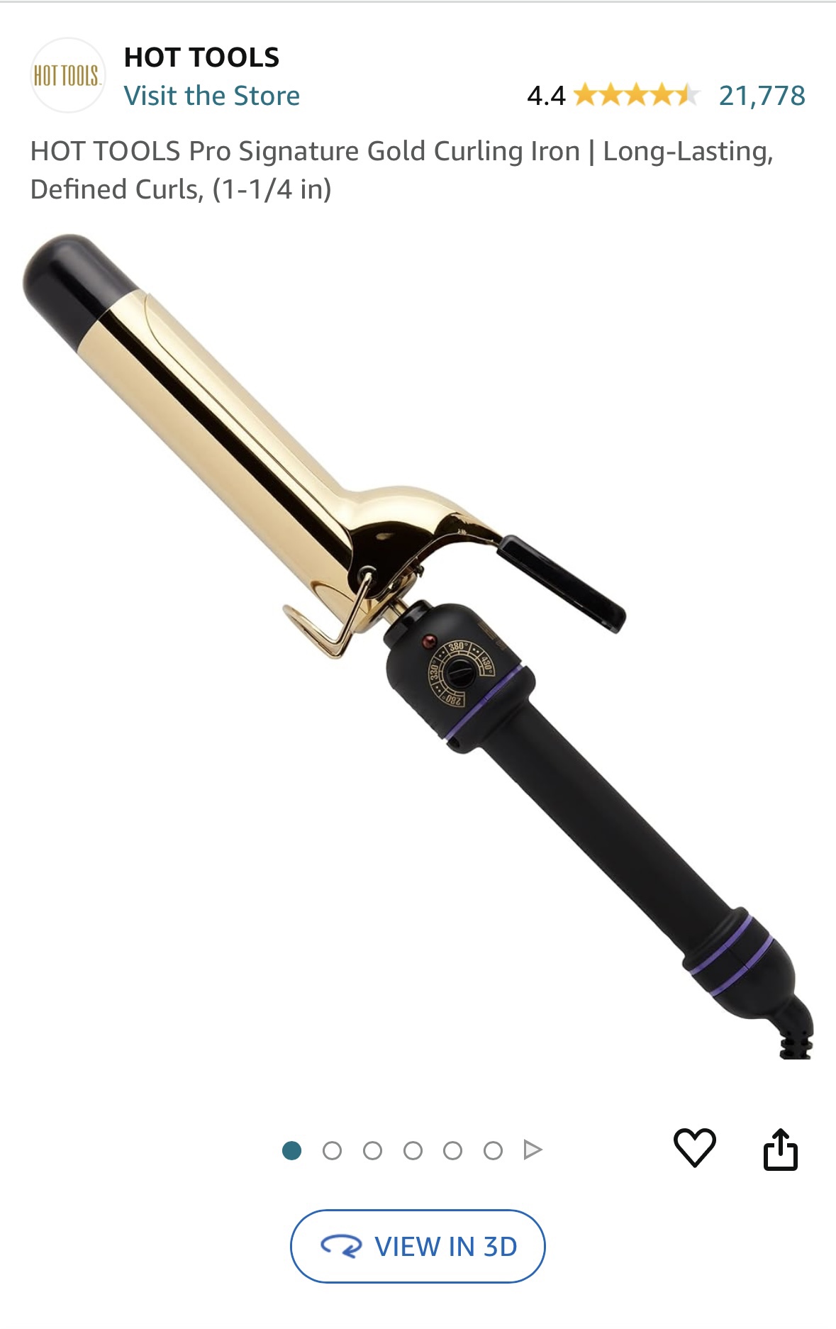 HOT TOOLS 1.25 inch Curling Wand - photo 3