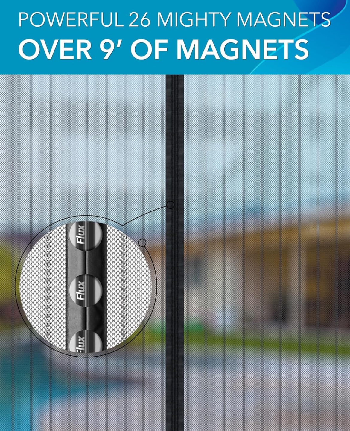Magnetic Screen Door 38 x 82 inch image indicator(4)