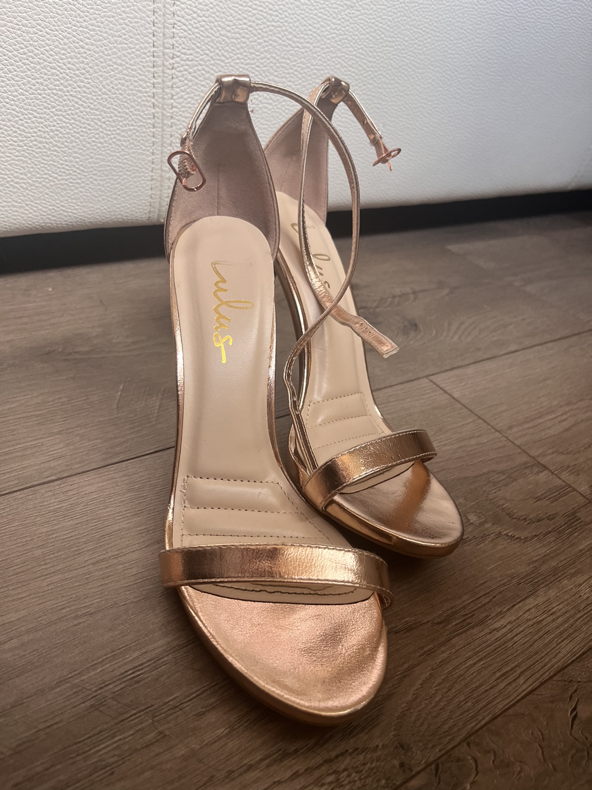 LULU'S Rose Gold heels US 8.5 image indicator(4)