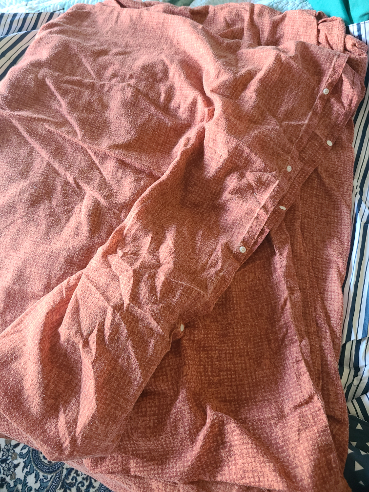 Orange Queen Size Duvet Cover #freecycle thumbnail