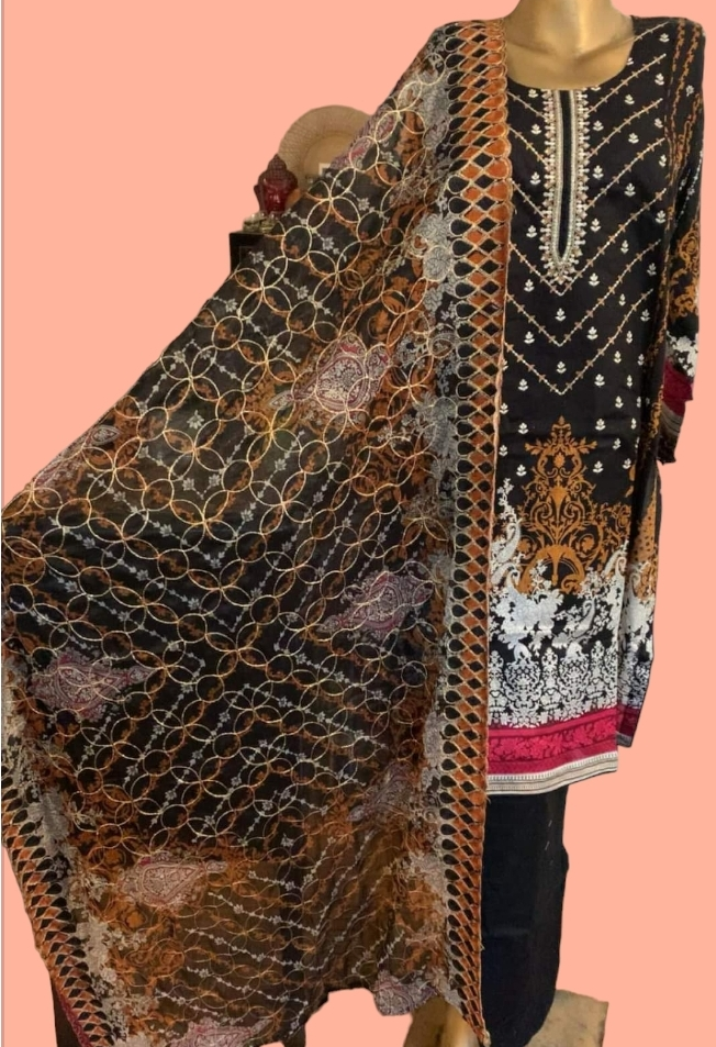 Pakistani Three Piece Stitched Suits - photo 2