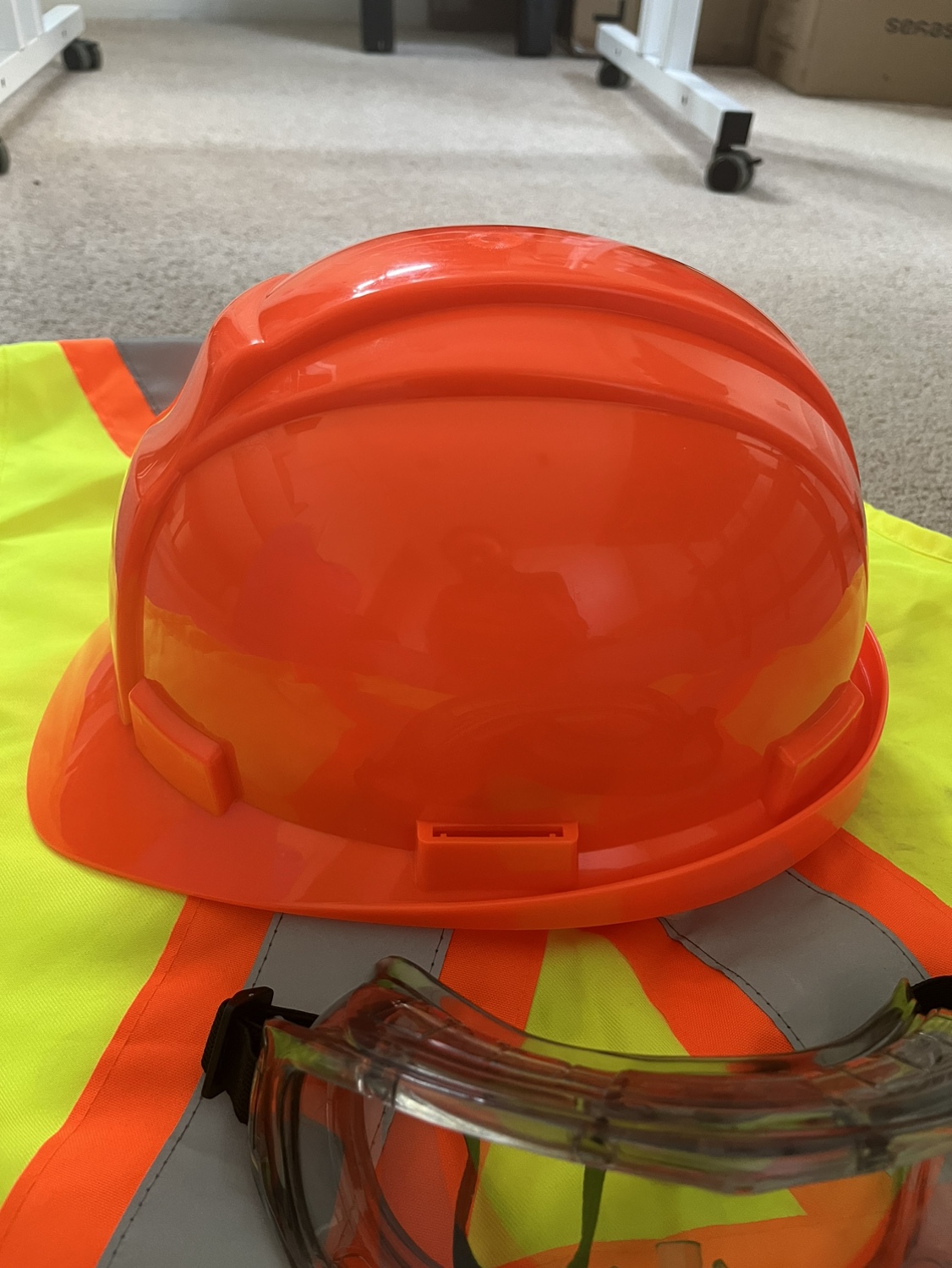 Mark’s hard hat, safety glass, safety vest set - photo 4