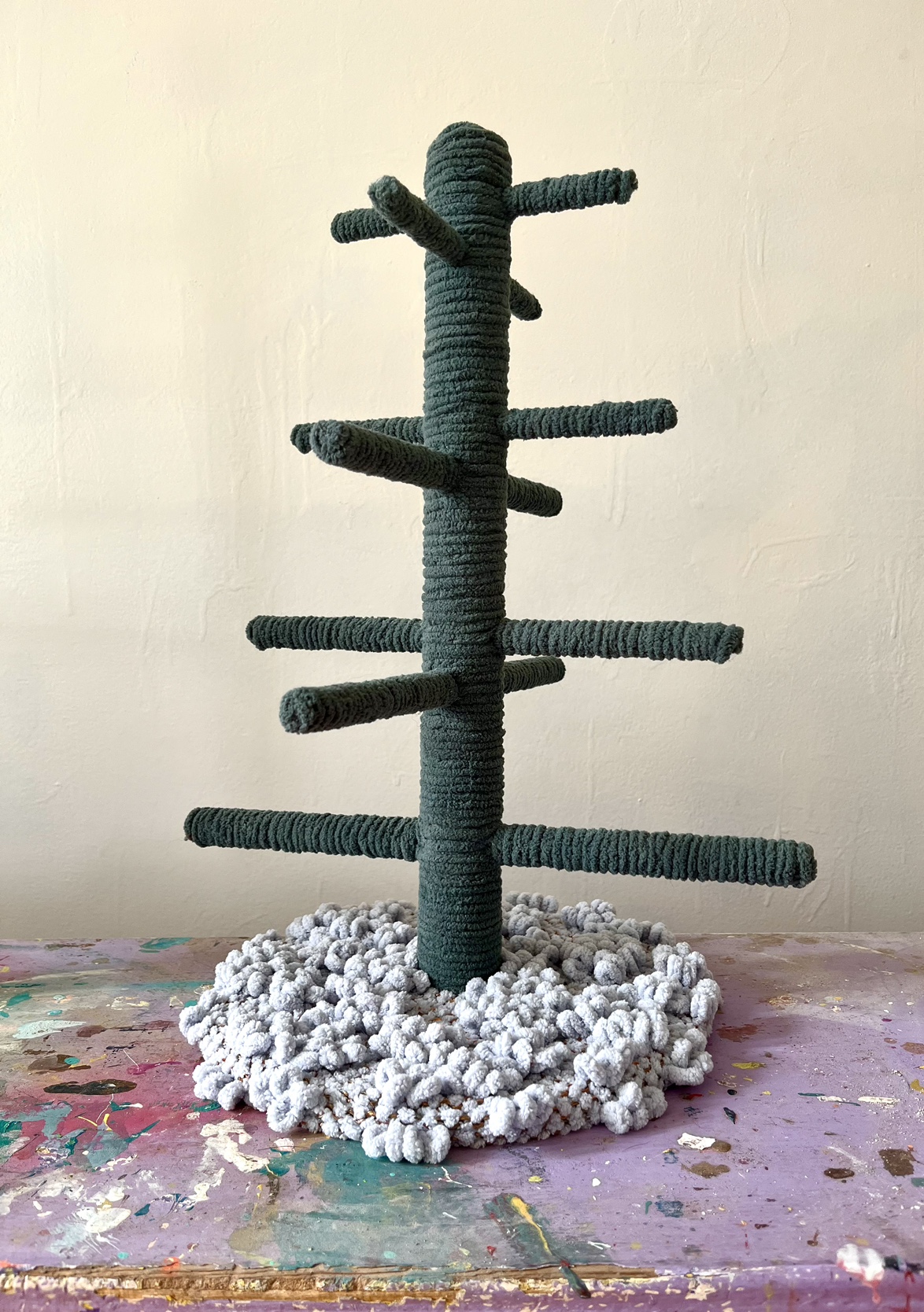 Yarn Wrapped Christmas Trees - photo 3