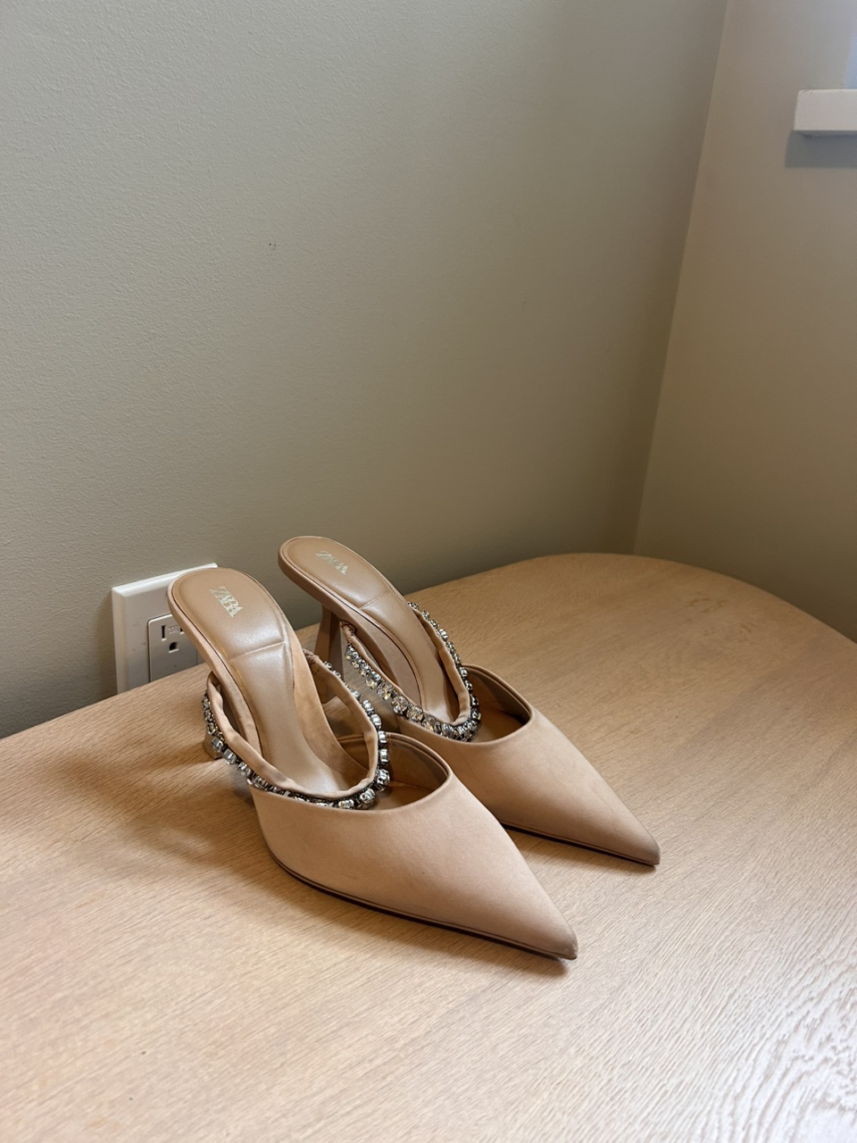 Rhinestone Pointy Heels