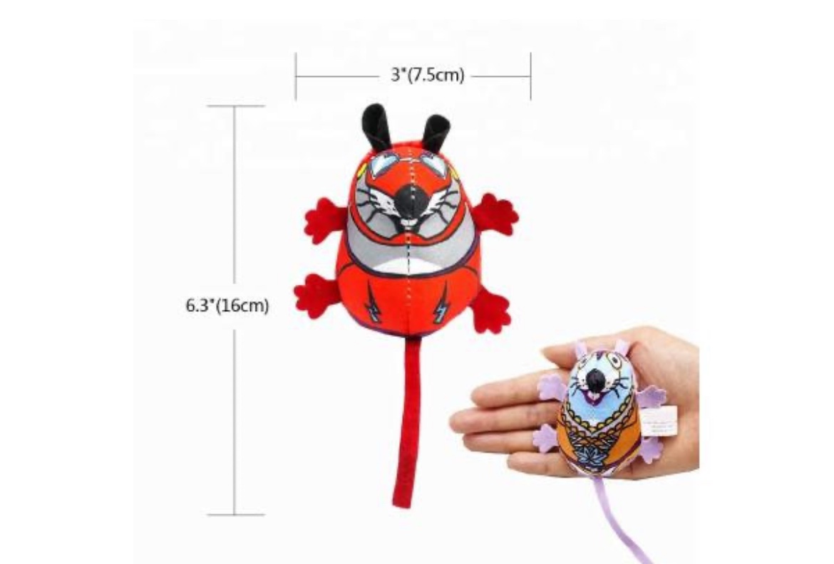 Set of 4 Catnip-Filled, and Bell Toys image indicator(3)