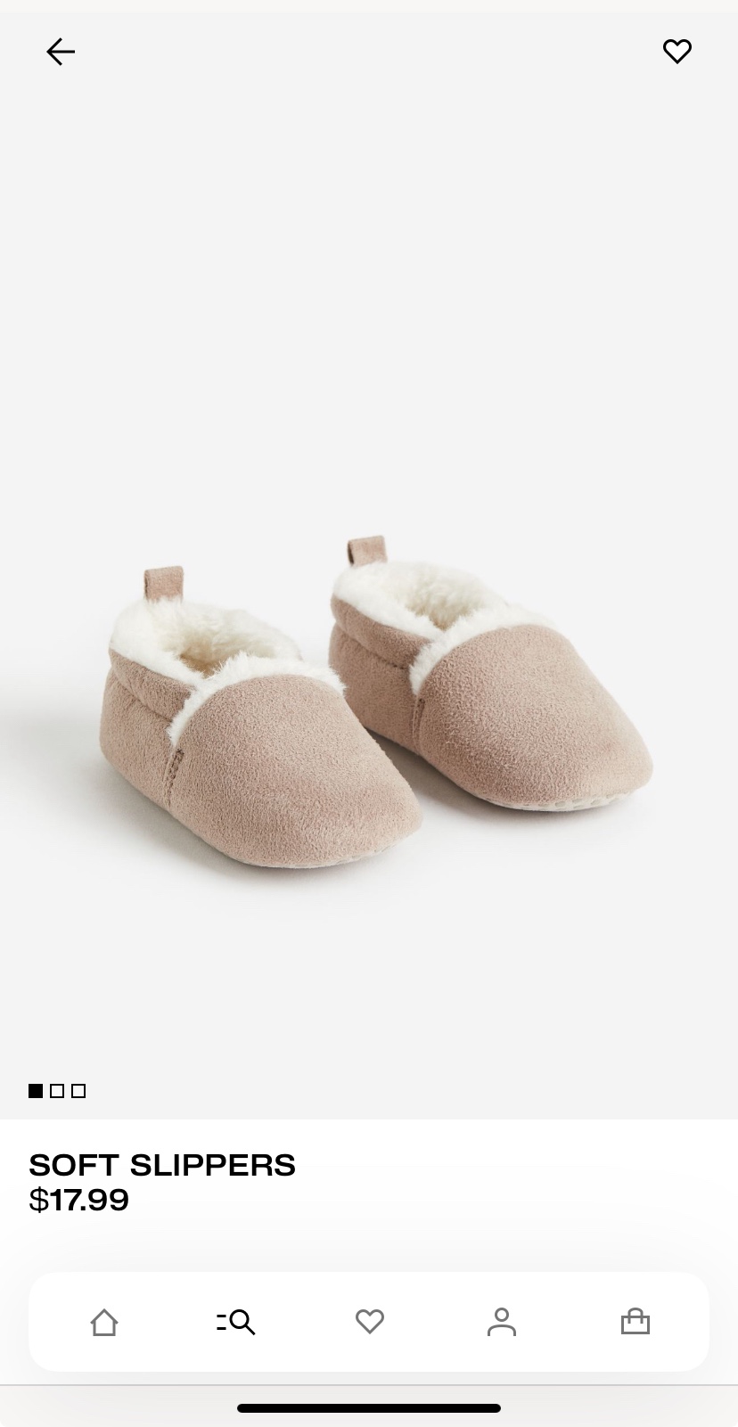 2 Pairs of Toddler Slippers! H&M Baby Slippers Size 6-6.5 image indicator(4)
