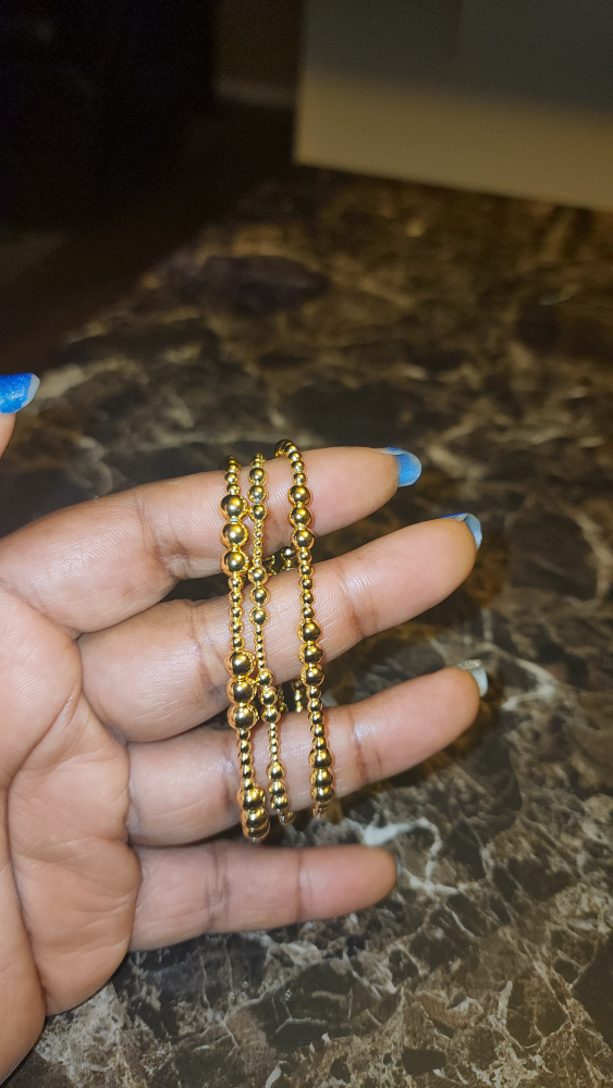 Gold Beaded Bracelets - photo 2