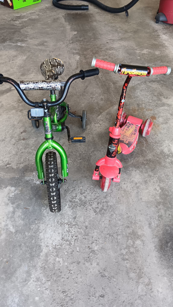 2 for $40 kids bike and scooter