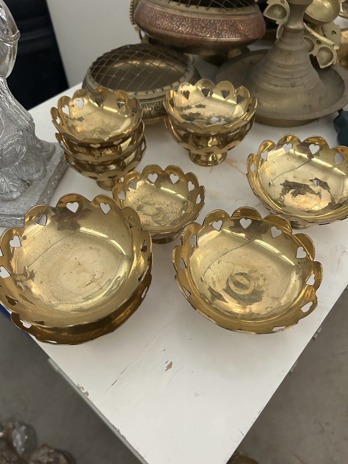 Set of Brass Dishes