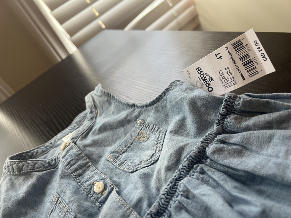 Denim Dress for Toddler Girls