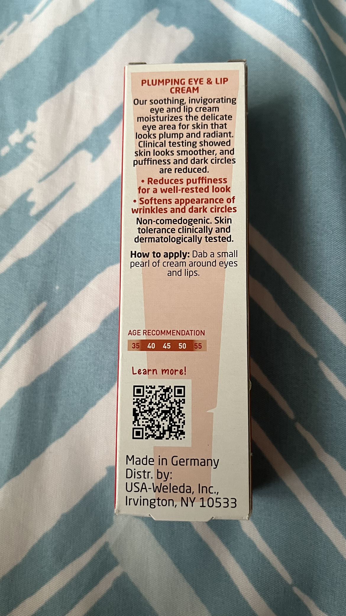 Weleda Plumping Eye and Lip Cream - photo 2