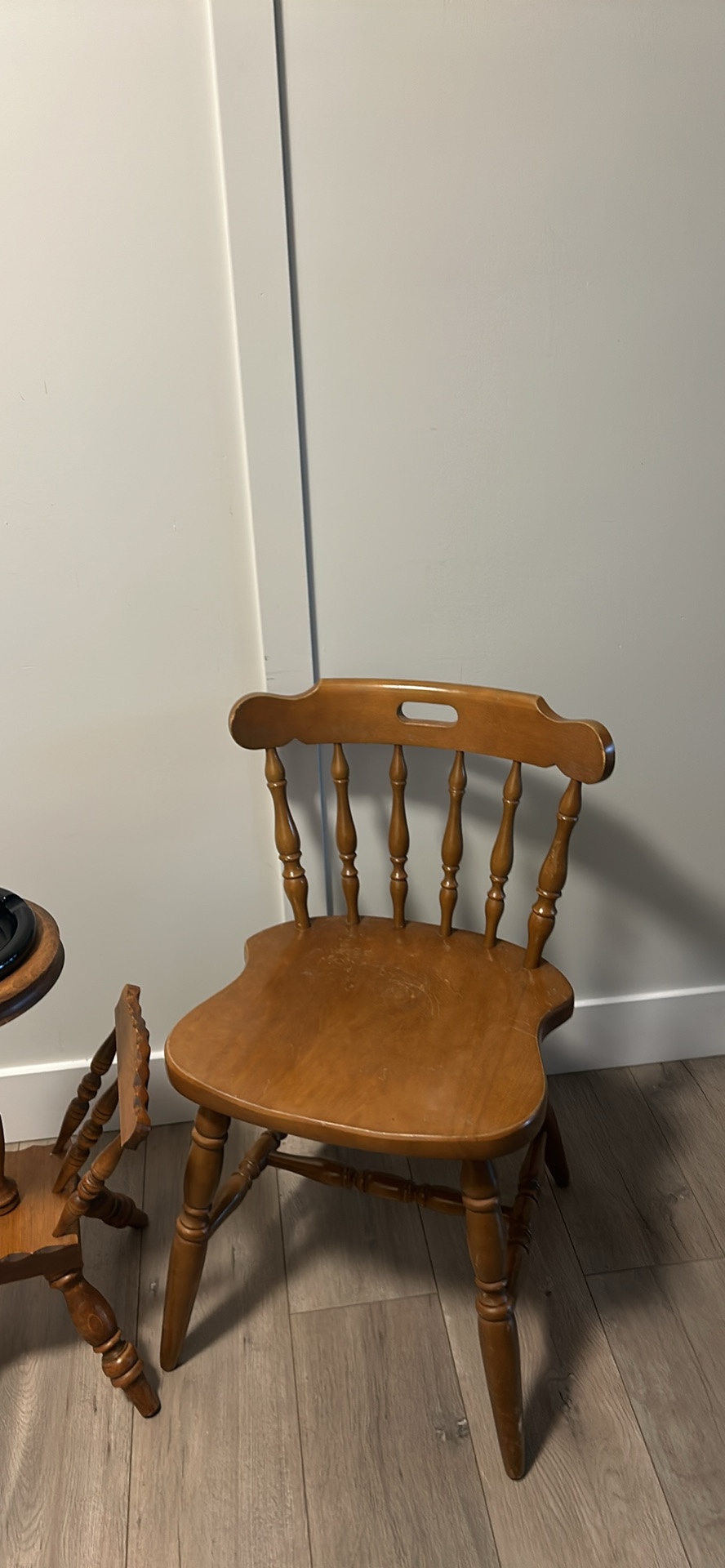 Vintage Ashtray Table and Chair Set - photo 4