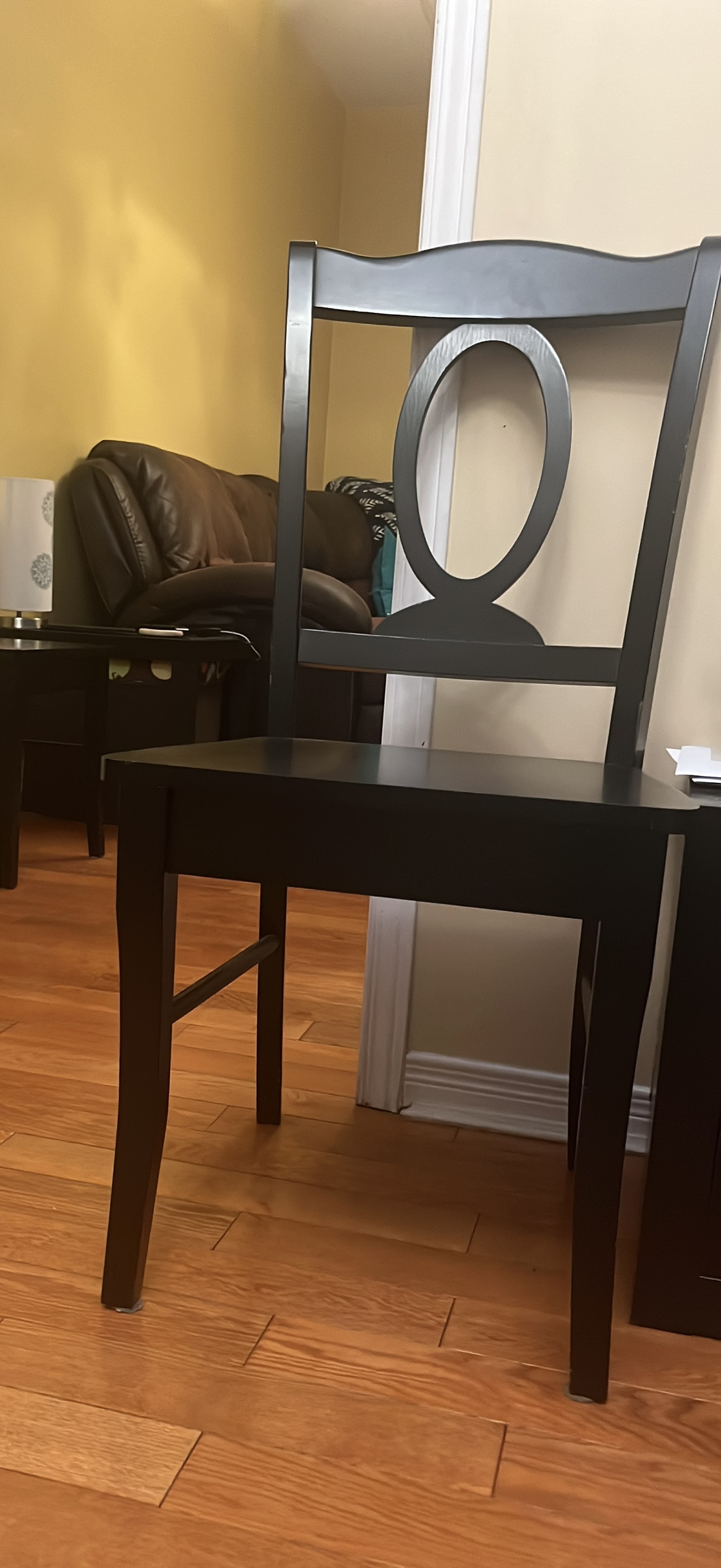 One wooden chair excellent like new $25