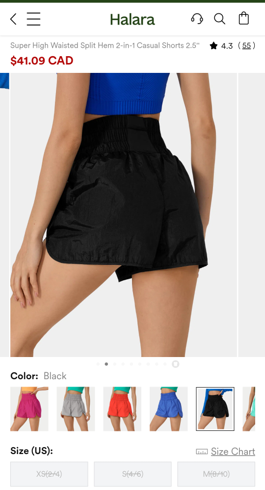 Halara High Waisted Shorts image indicator(2)