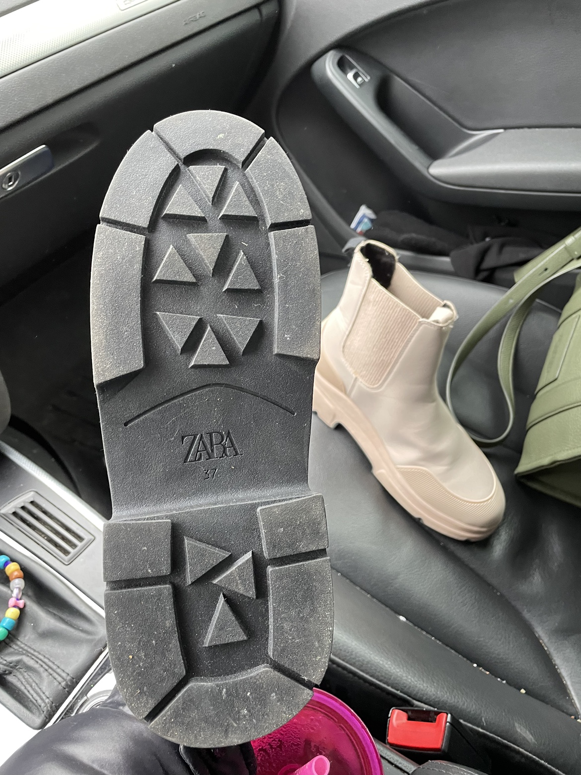 Zara Cream Ankle Boots image indicator(4)