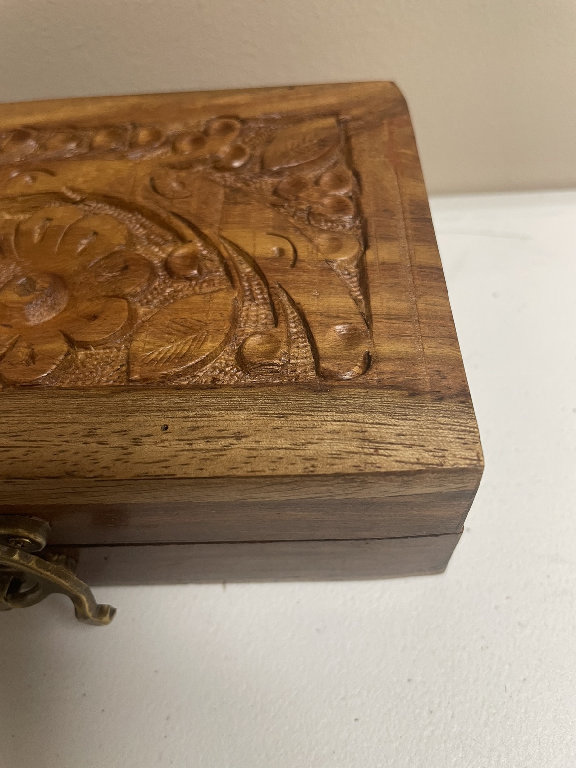 Carved Wooden Box. - photo 2