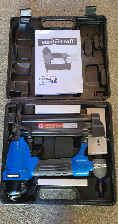Mastercraft Air-Powered 2-in-1 Nailer