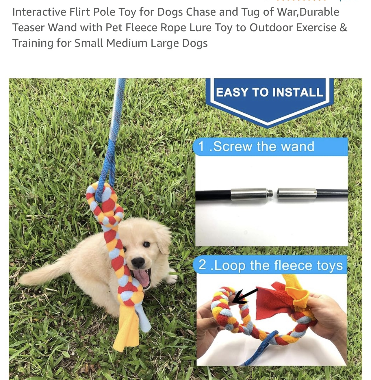 Pup tug of war rod - photo 4