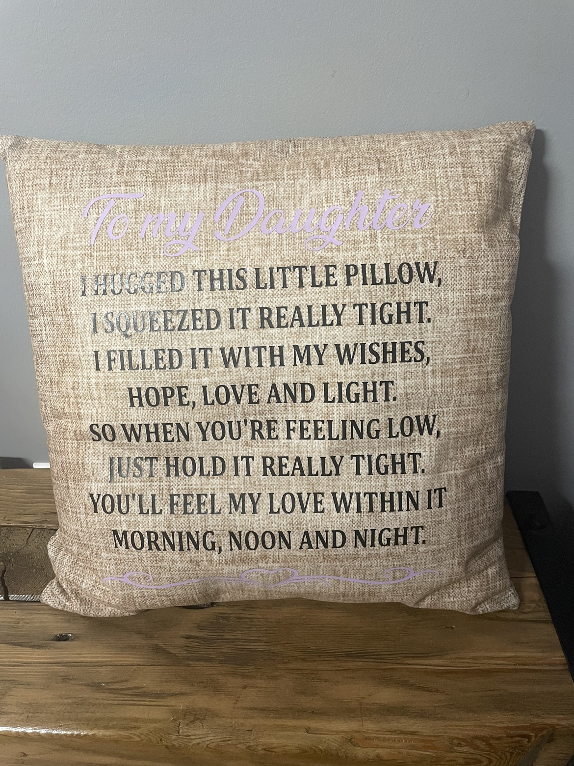 To My Daughter Pillow thumbnail