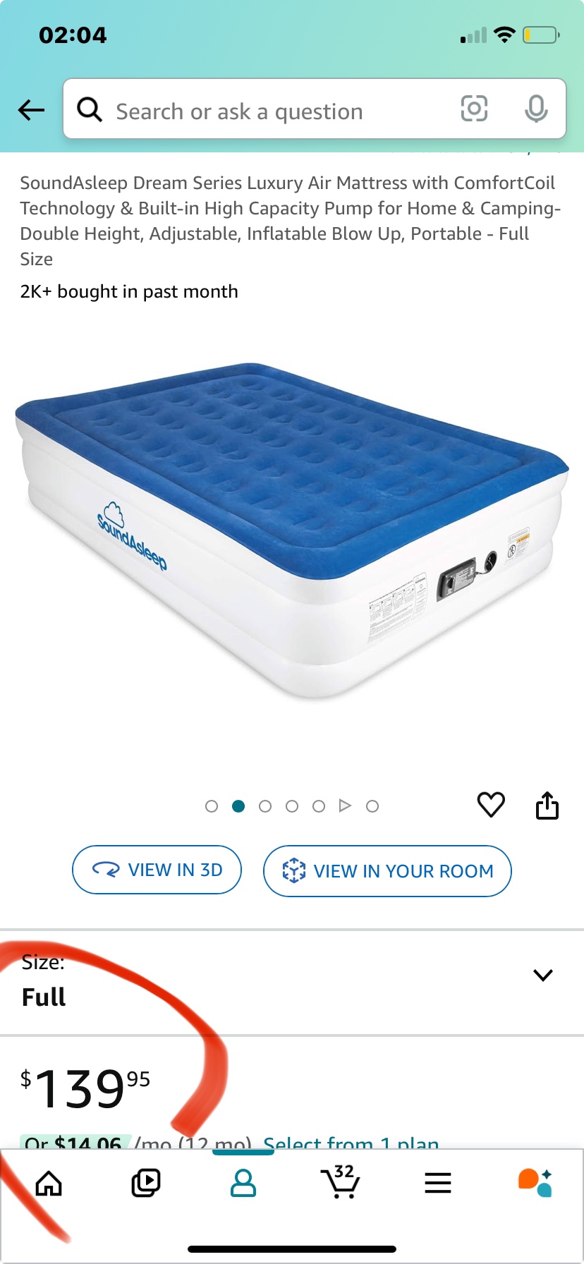 SoundAsleep Air Mattress - Full - photo 5