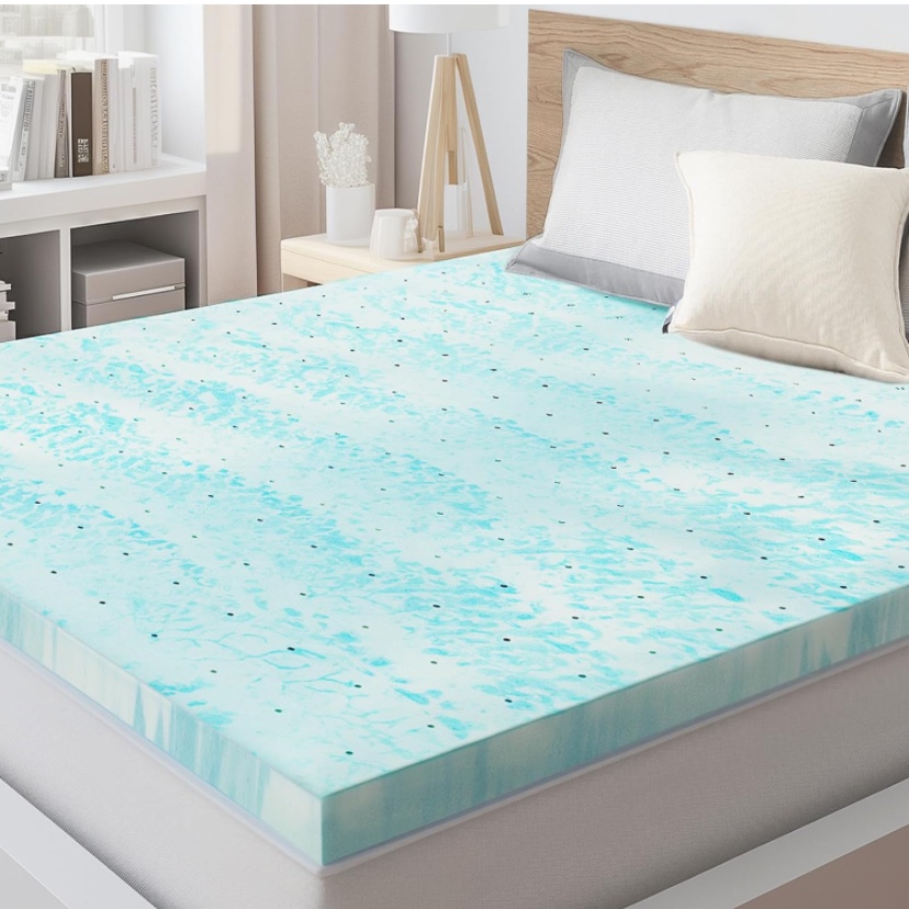 SMUG Memory Foam Mattress Topper, 3 Inch - Full Size