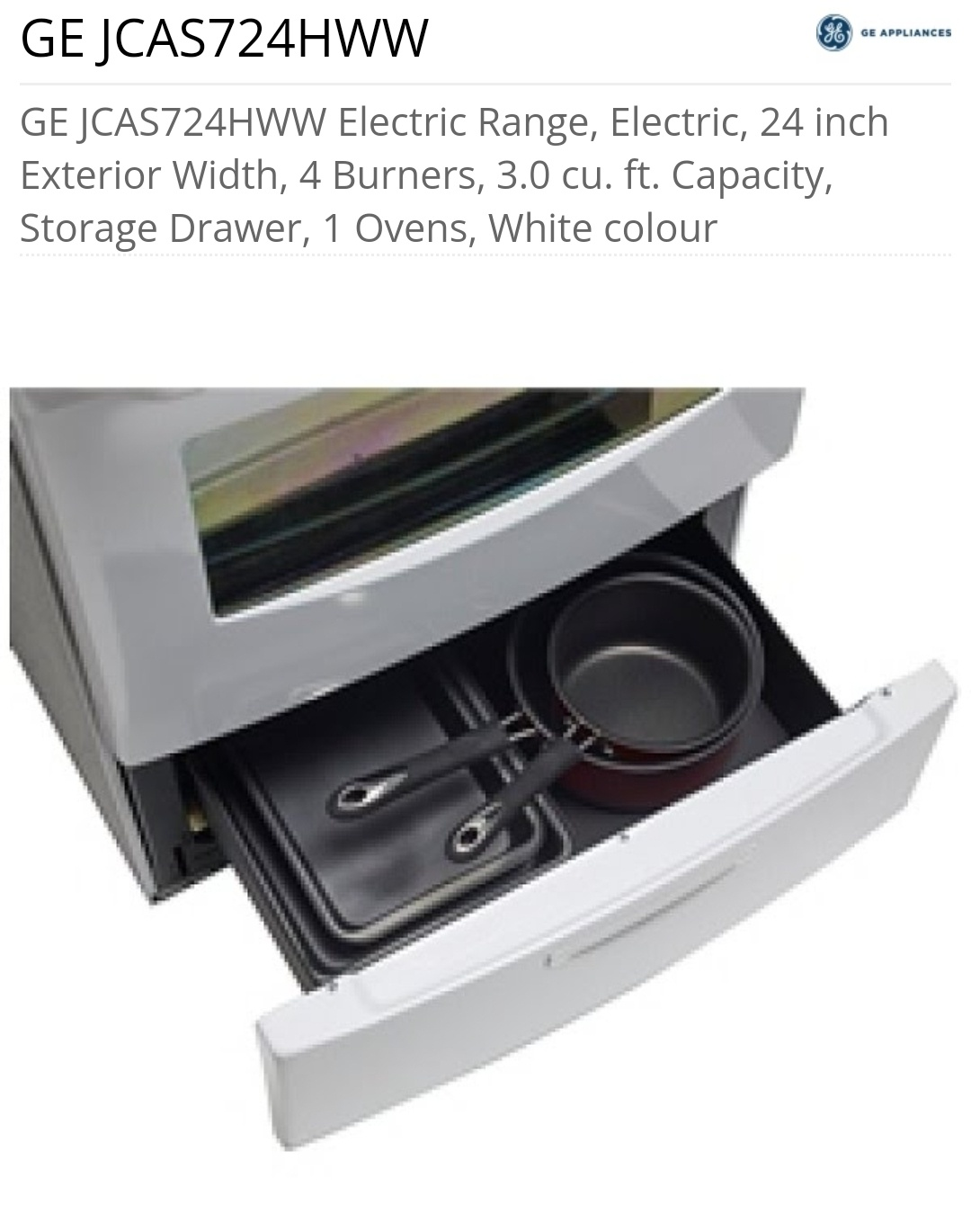GE Electric Stove - photo 3