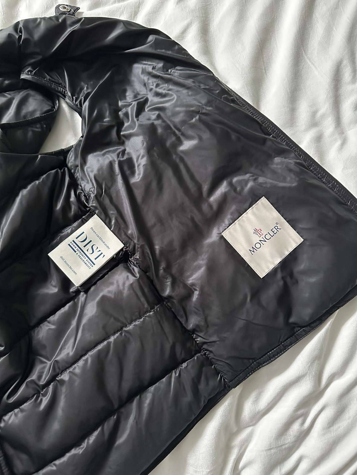 Black Moncler Packable Puffer Down Vest image indicator(2)