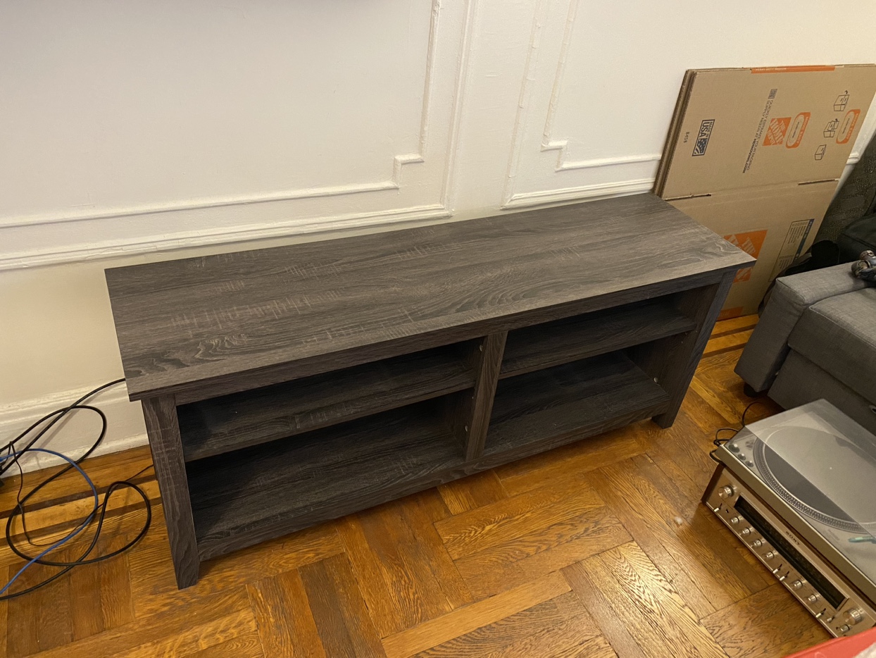 Grey TV display entertainment unit - photo 2