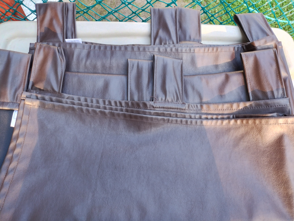 Pleather curtain panels - one set of 2 panels image indicator(2)