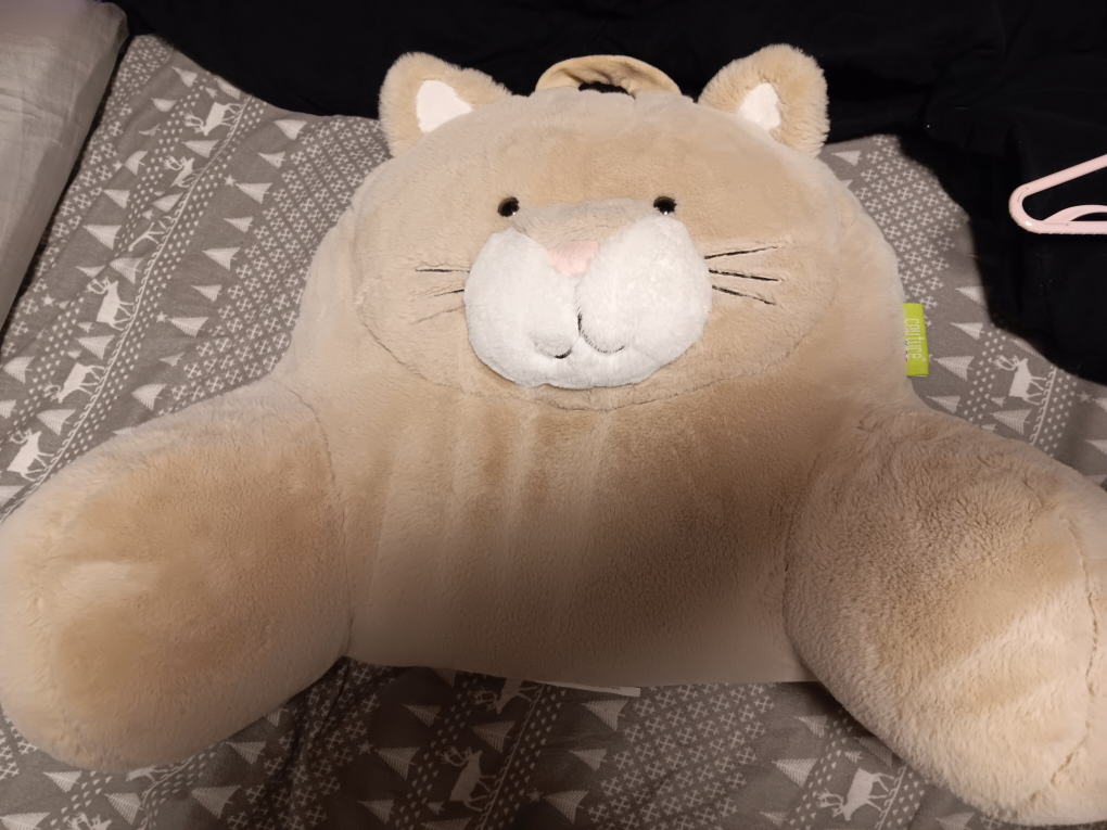 Cat Shaped Backrest Pillow