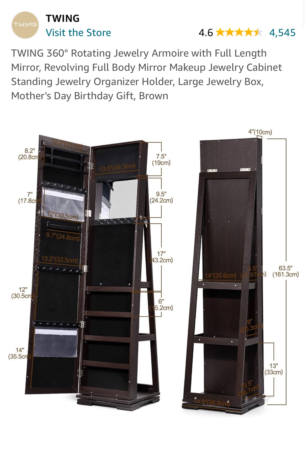 Full length storage mirror - photo 4