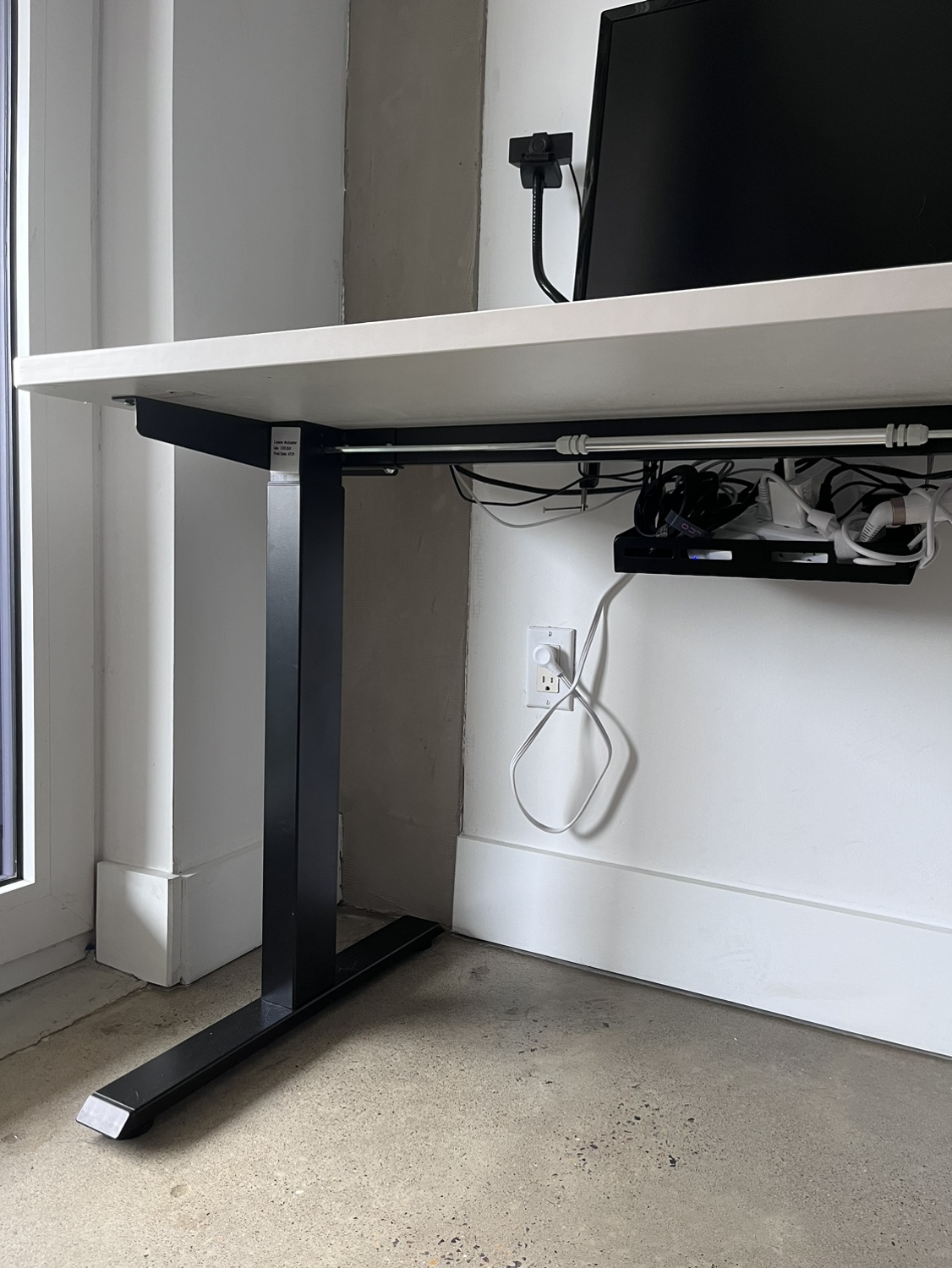 Stand / Sit standing desk white and black - photo 5