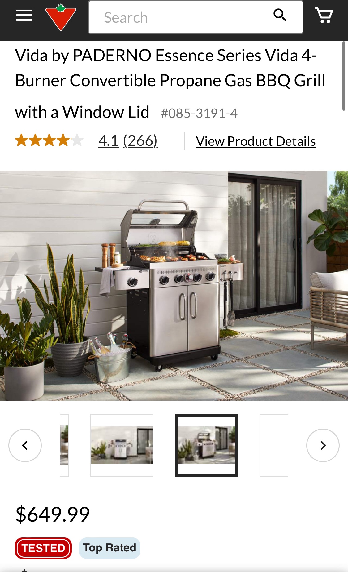 BRAND NEW - Vida by PADERNO 4-Burner Convertible Gas BBQ - photo 3