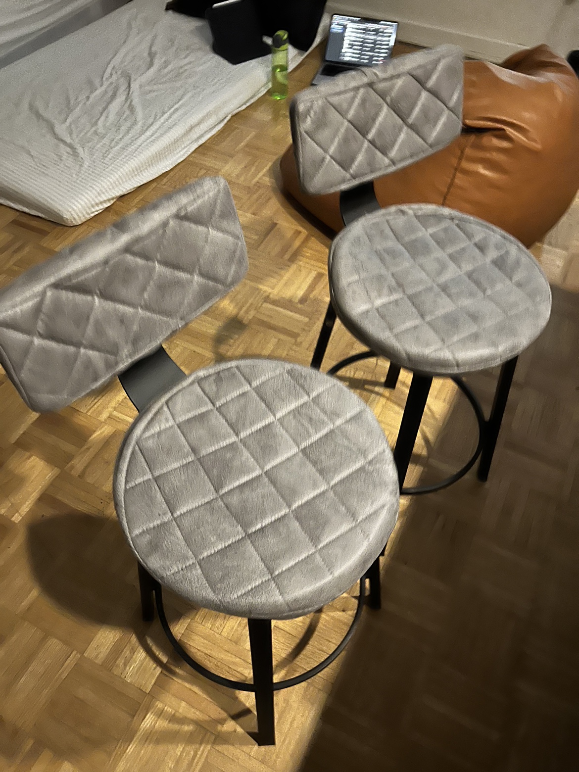 Rustic wooden bar stools (Set of 2) - photo 2