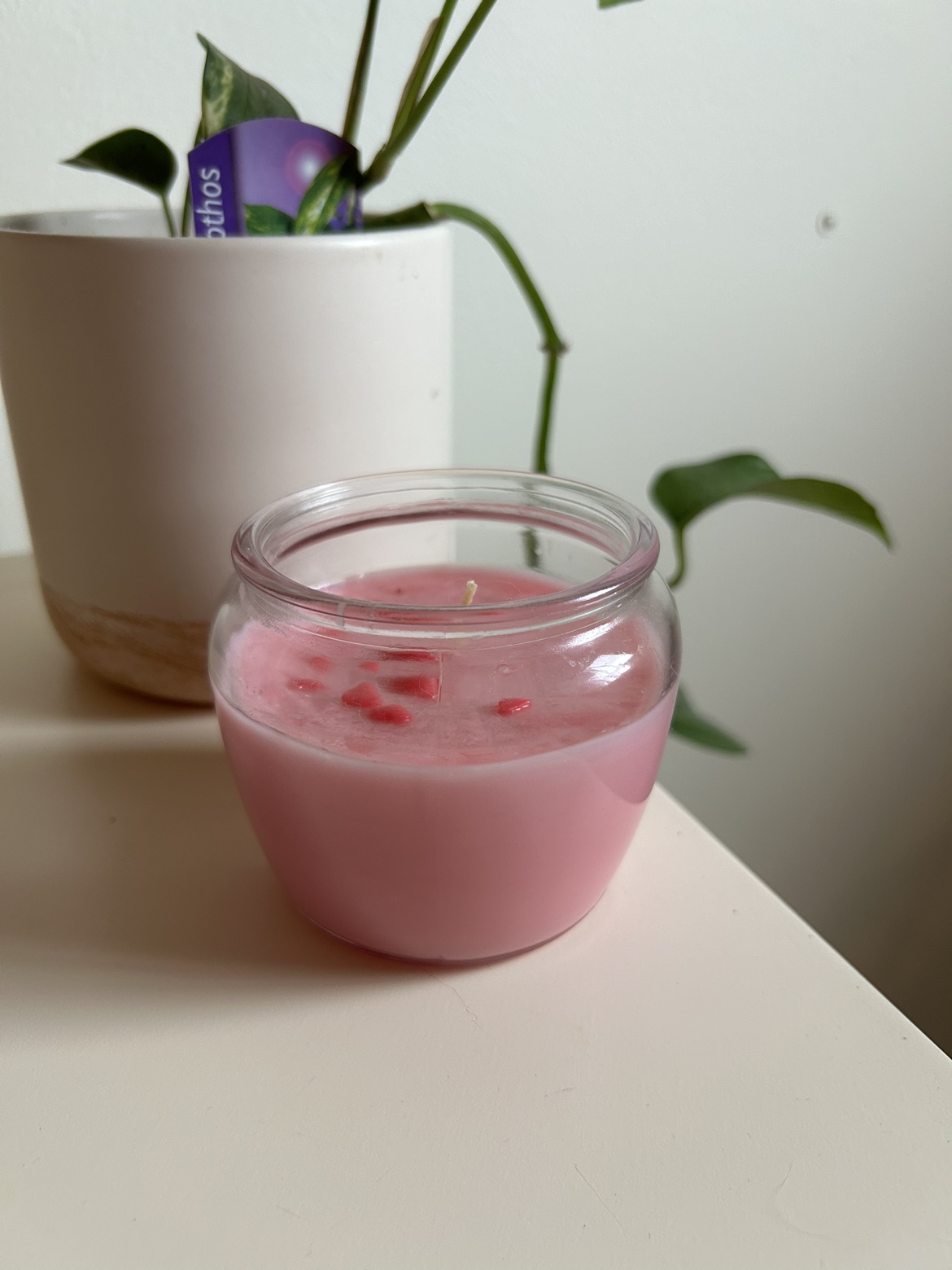 Pink Scented Candle