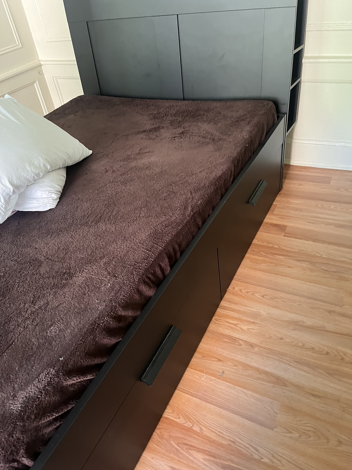 IKEA Brimnes Full size bed frame and headboard