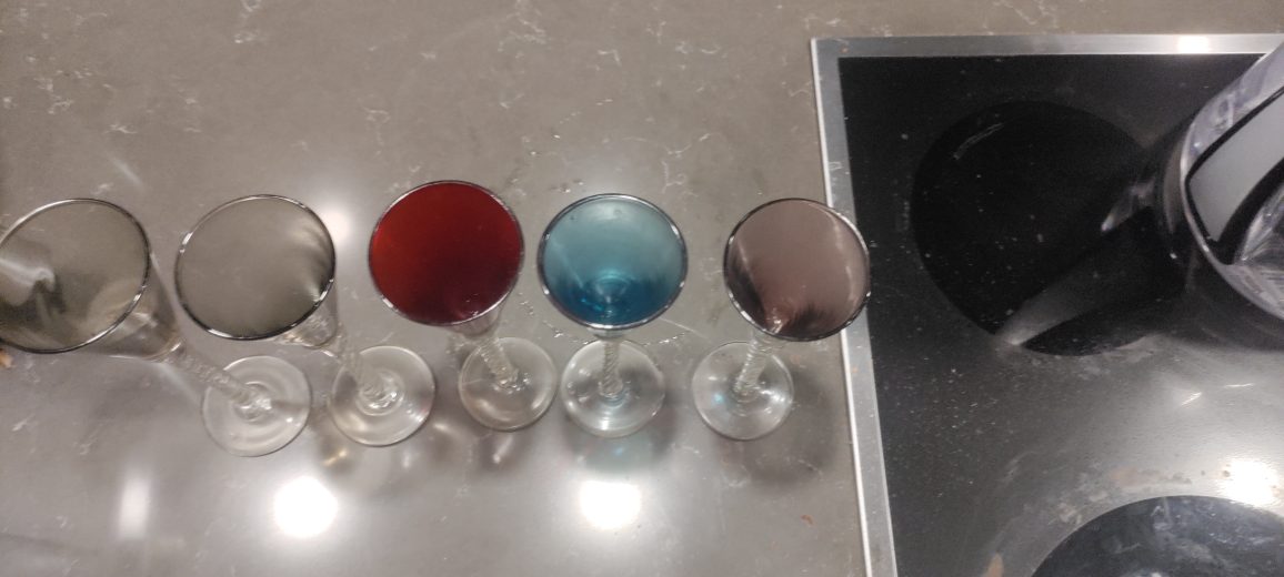 Set of 5 Vintage Twisted Stem Glasses image indicator(2)