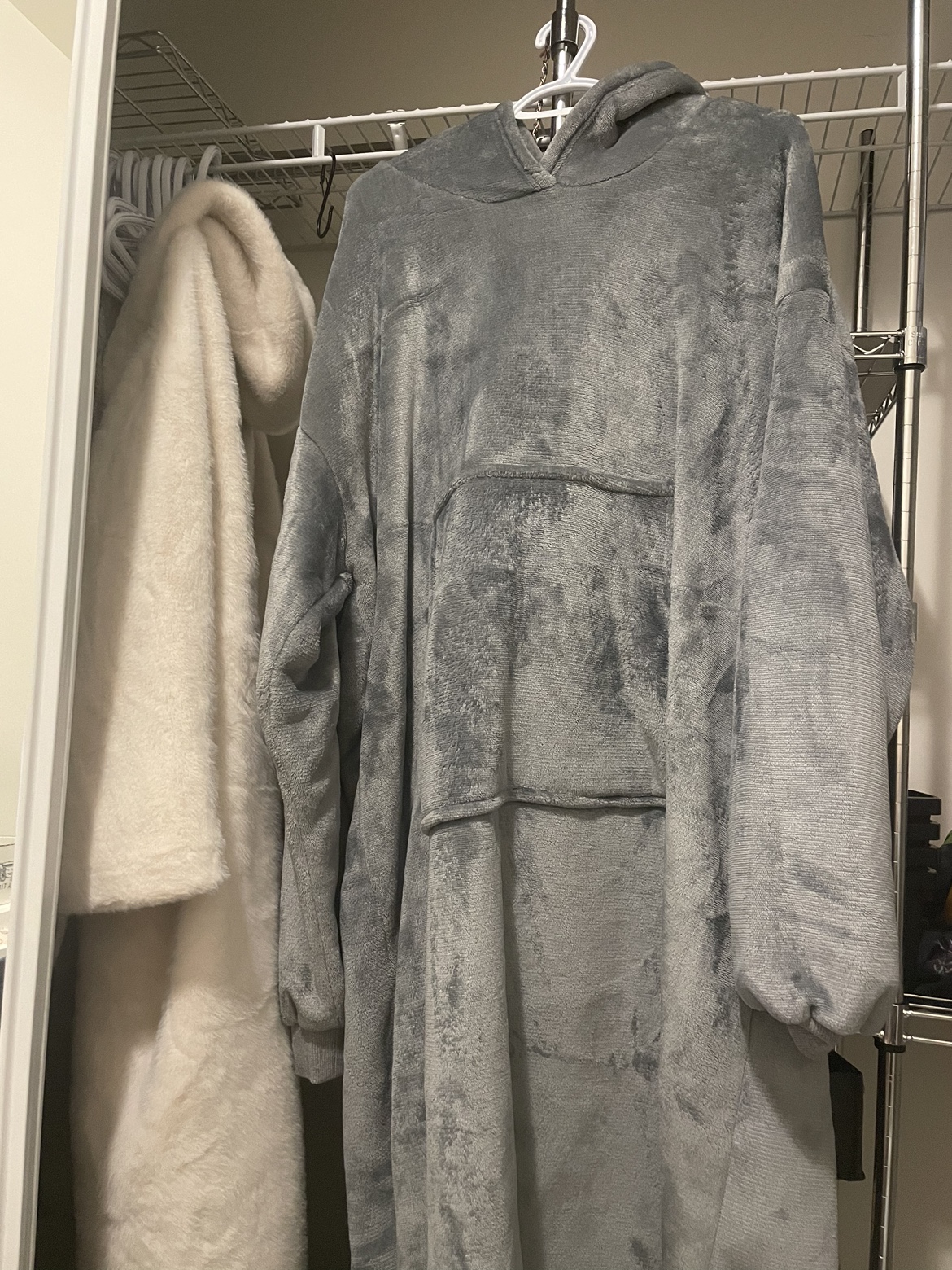 Grey Hooded Blanket pyjamas thumbnail