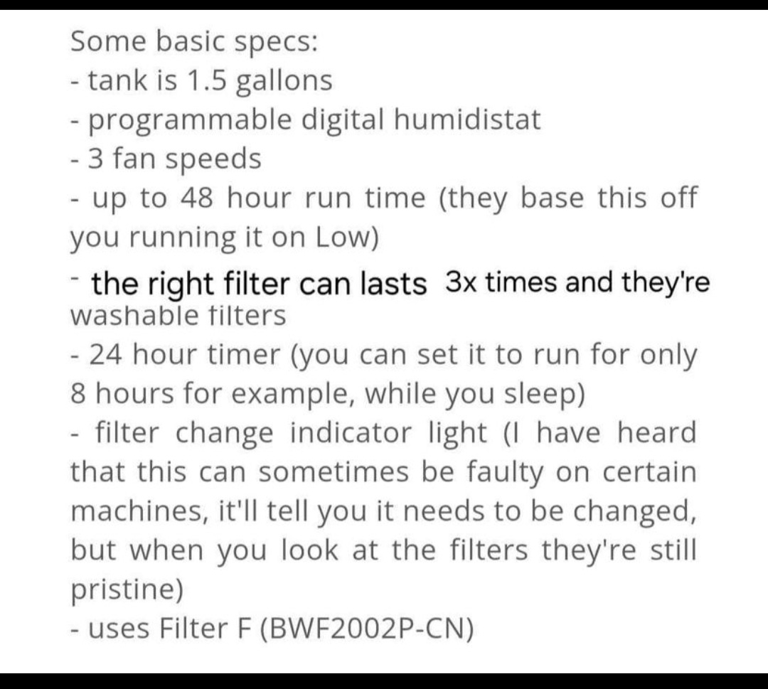 humidifier cool mist, big tank! image indicator(3)