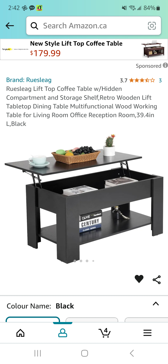 Lift Top Coffee Table