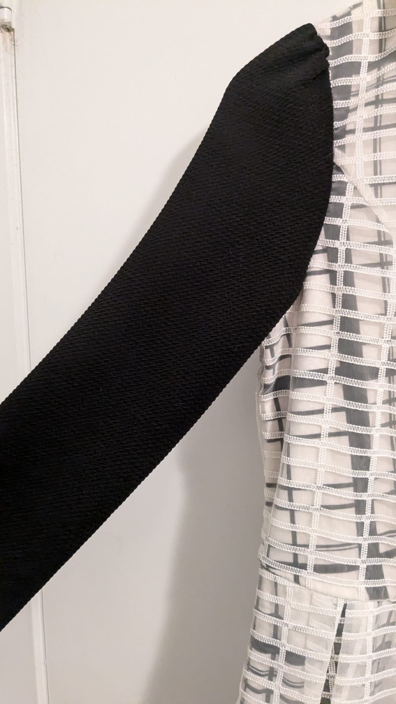 White and Black Checkered Dress, size small (S) image indicator(4)