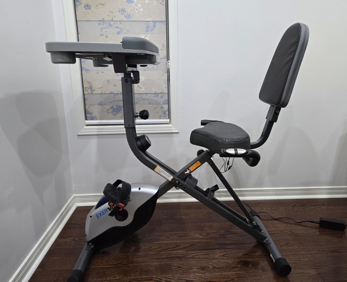 Exerpeutic WorkFit 1000 Desk Station Folding Exercise Bike - photo 2